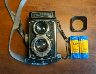 Rolleicord IV w/ Xenar 3.  5 Lens TLR Camera with Accessories - CLEANED & 2