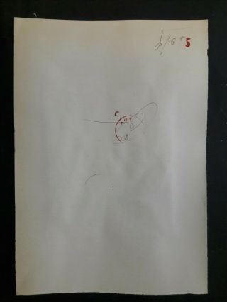 Drawing on vintage paper signed KEITH HARING 3