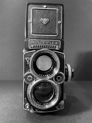 Vintage TLR Rollei Rolleiflex 2.  8F Planar 80mm f2.  8 2