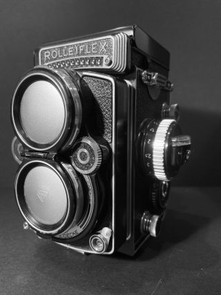 Vintage TLR Rollei Rolleiflex 2.  8F Planar 80mm f2.  8 3