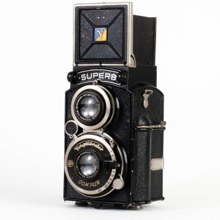 :voigtlander 6x6 120 Tlr Camera W/ 75mm F3.  5 Skopar Lens - [rare]