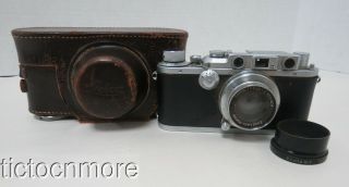 Vintage Kardon Usa No.  375 Camera W/ Ernst Leitz Wetzlar Summar Lens F= 5cm 1:2