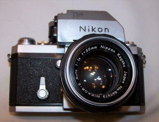 Nikon F Photomic TN camera with extra lenses and parts 35mm 3