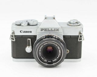 Canon Pellix 35mm Slr Camera W/ Flp 38mm F/2.  8 Pancake Lens Fd