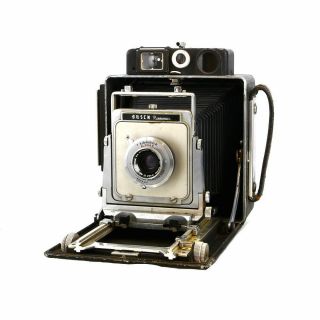 Vintage Busch Pressman Model D 4x5 " Vue - Focus Top Rangefinder Camera - Ug