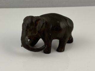 Vintage Chinese Bronze Elephant Figure Hollow Cast