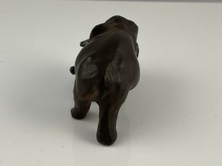 Vintage Chinese Bronze Elephant Figure Hollow Cast 2