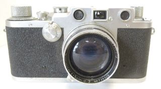 Vintage 1949 Leica IIIC Camera With Leather Case Serial 489922 2