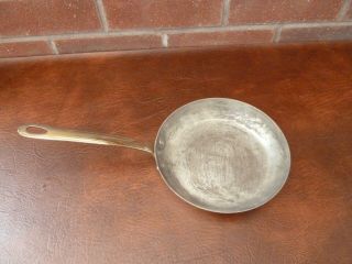 Vintage French 18cm Copper Frying Pan With Tin Lining Weight 0.  65kgs