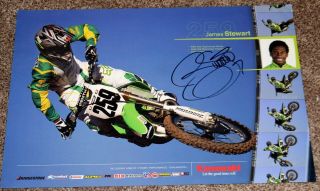 James Stewart 259 Signed Kawasaki Racing Poster