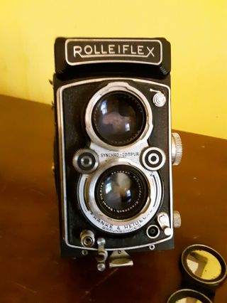 Rolleiflex 2.  8a Tlr W Schneider Xenar F3.  5 75mm Lens