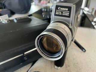 CANON Auto Zoom 518 SV 8 8mm Movie Camera w/ Hard Case and Filter Key 3