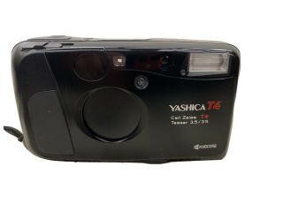 Kyocera Yashica T4 Carl Zeiss T Tessar 35 Mm F3,  5 Point Shot Film Camera