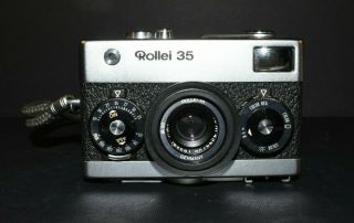 Rollei 35 Camera Made In Germany Carl Zeiss Nr.  4944758 Tessar 1:3.  5 F=4umm Lens