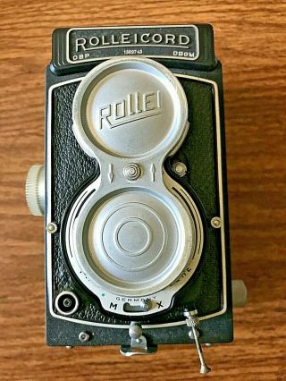 Vintage Rolleicord Tlr Camera Dbp Dbgm Germany W/ Case And Strap