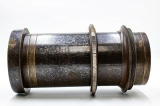 Cephaloscope No.  3 8x10 F - 5 Burke & James Portrait Vintage Brass Lens