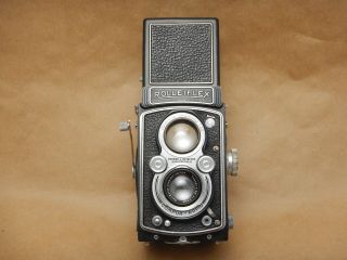 Vintage Rolleiflex Automat Type 2 Ii S/n 662424 With Czj 75mm F/3.  5 Tessar Lens