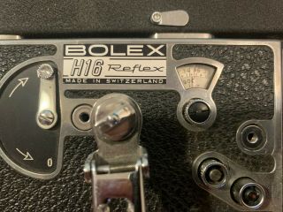 1965 Swiss Bolex H16 Reflex 16mm movie camera w/ 3 lenses,  case,  well 2