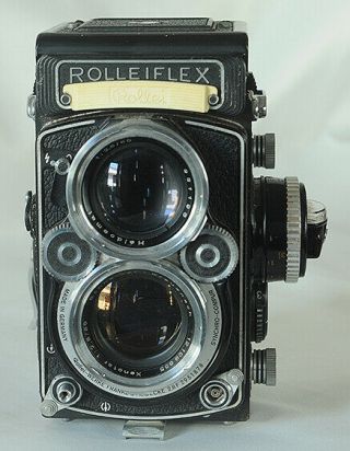 Rolleiflex 2.  8F White Face TLR Camera With 12/24 Switch For Repair/Parts 2