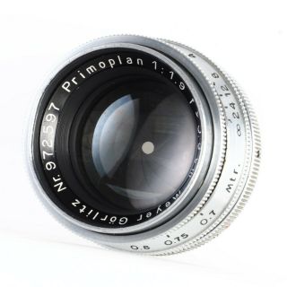 :Meyer Optik Primoplan Prewar 5.  8cm 58mm f1.  9 Heavy Exakta Mount Lens [EX,  ] 3