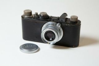 Vintage Leica Standard Model E camera 1931,  Summaron 3.  5cm lens,  orig instr book 2
