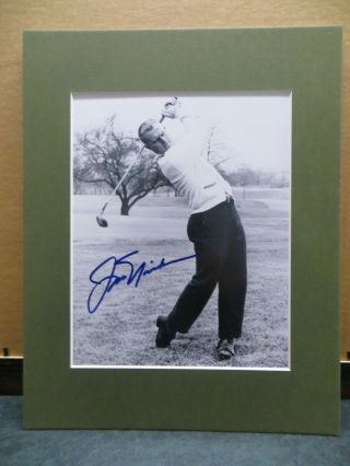 Vintage Young Jack Nicklaus Signed 8 " X 10 " Photo Autograph 11 " X 14 " Matted