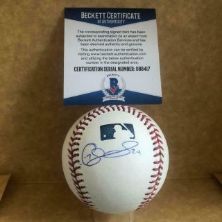 Gary Sanchez York Yankees Signed Autographed M.  L.  Baseball Beckett U89417