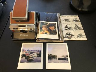 Vintage Polaroid Sx - 70 Instant Film Camera With Booklets,