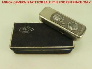 Vef Riga Minox Camera Box,  Rare