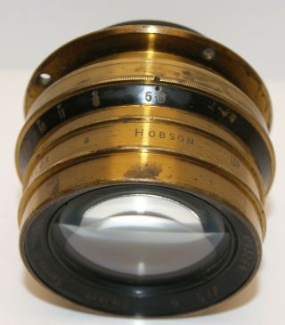 Taylor Hobson Cooke 9 1/2 " F/5 - 6 Series Iv Anastigmat Lens,  Mounting Ring