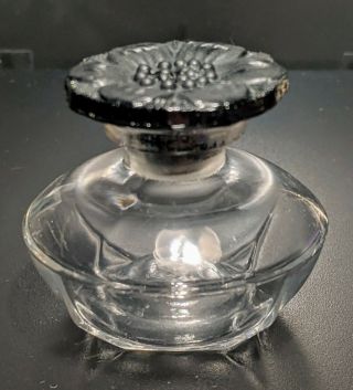 Vintage Caron Baccarat Perfume Bottle Narcisse Noir Empty - 1/ 3/4 " Estate Find