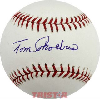 Tom Phoebus Signed Autographed Ml Baseball Tristar - Orioles,  Padres,  Cubs