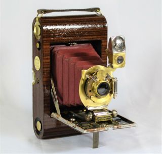 Folding Camera Kodak No.  3 Folding Pocket Model C - 5 Antique Custom Rosewood