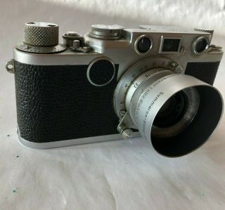 Leica Iif 35mm Camera W/ernst Leitz Wetzlar Summitar Lens F=3.  5cm 1:3.  5 W/case