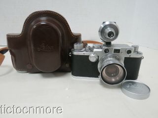 Vintage Leica Camera Nr.  629466 Ernst Leitz Wetzlar Summaron Lens F= 3.  5cm 1:3.  5