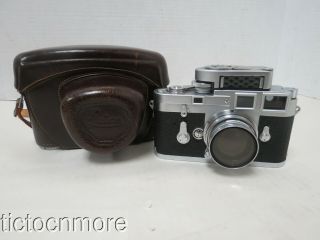 Vintage Leica M3 - 897631 Camera W/ Ernst Leitz Wetzlar Summitar Lens F= 5cm 1:2