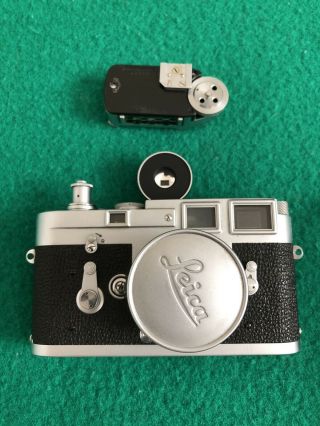 Leica M3 Camera With Lenses & Manuals & Leitz Light Meter & View Finder 3