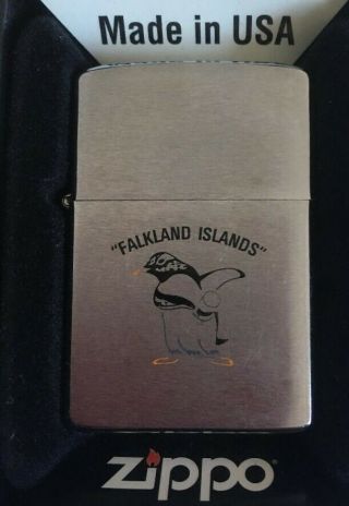 1982 Vintage Military Zippo Lighter Falkland Islands 