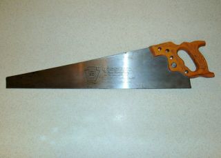 Vintage Disston - Hkp No.  D - 23 Crosscut Hand Saw - 10 Ppi - Inv338