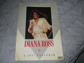 Diana Ross Calendar Vintage 1987 Very Rare