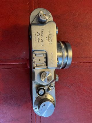 Leica D.  R.  P.  Ernst Leitz Wetzlar Germany Film Camera With Summitar 5cm Lens