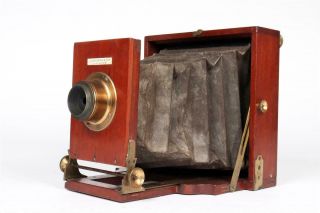 Vintage " J.  Lancaster Le Merveilleux Patent " 6 1/2 " X 6 1/2 " Plate Camera 848