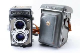 【 N 】 Yashica - D Yashikor 80mm F/3.  5 Tlr Film Camera From Japan 1220