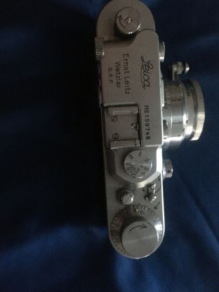 Vintage Leica DRP Ernst Leitz GmbH Wetzlar Germany Camera No.  485103 2