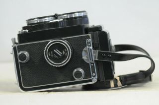 Rolleiflex 2.  8E - III Xenotar with Mirror Cap & Strap 3