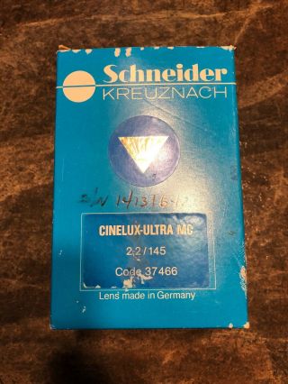 Schneider Kreuznach Cinelux - Ultra 2.  2/145mm - 5.  71 In - 14131642
