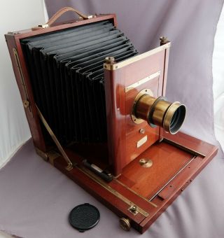 Vintage Rochester Optical Universal 8x10 Field View Camera,  Beck 13 " F8 Lens