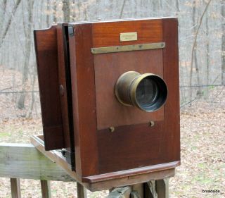 Anthony 10 " X 10 " Large Format Camera W/ A.  T.  Thompson Brass Lens