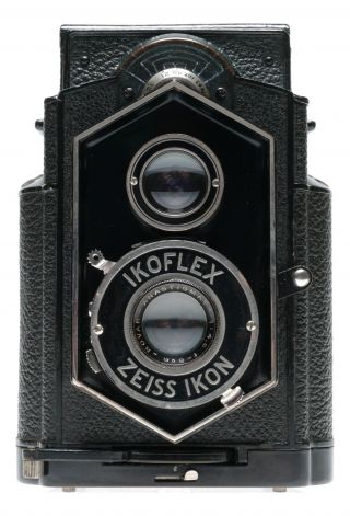 Zeiss Ikon Ikoflex 850/16 Art Deco Coffee Can Tlr Camera Novar F:4.  5/8cm