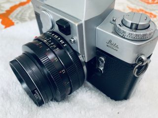 Leica Summicron - R 1:2 / 50mm Leitz Wetzlar 2033102 W/ Leicaflex Camera Body NR 3